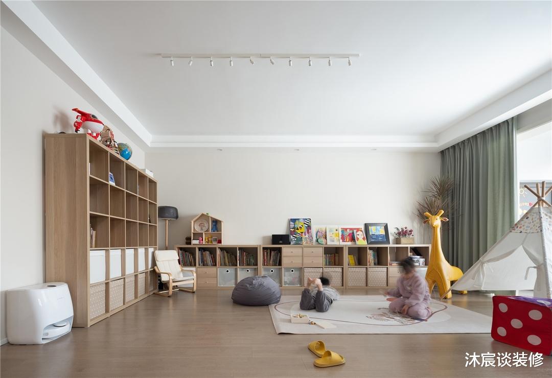 她家去客厅化,乐园般的空间小孩大人都喜欢,清新的北欧风好温馨