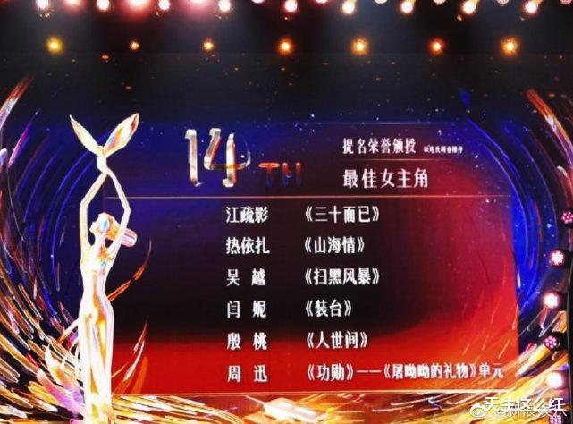 殷桃|是金鹰奖需要殷桃，而非殷桃需要金鹰奖，望周知