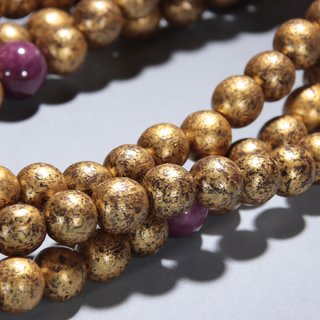 新疆维吾尔自治区|清-沉香封金108佛珠