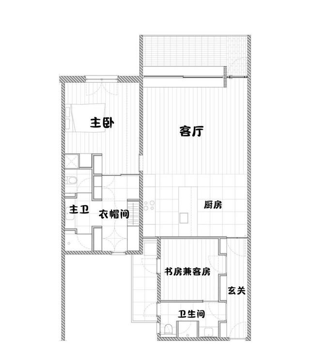 户型再奇葩也不能换了,80㎡入户走廊又长又窄,改完全屋敞亮舒适