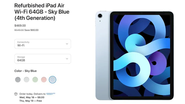 A14加持！苹果官网开卖翻版iPad Air 4：一下便宜上千块