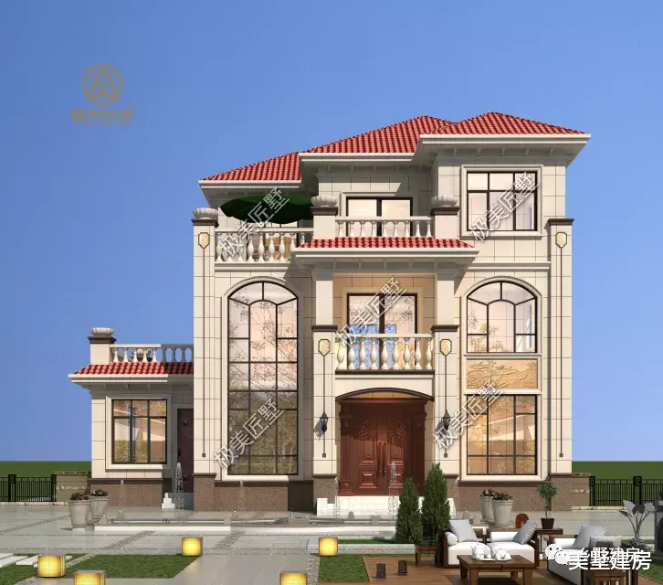 带神龛设计的三层别墅,餐厨另设偏房,布局超实用