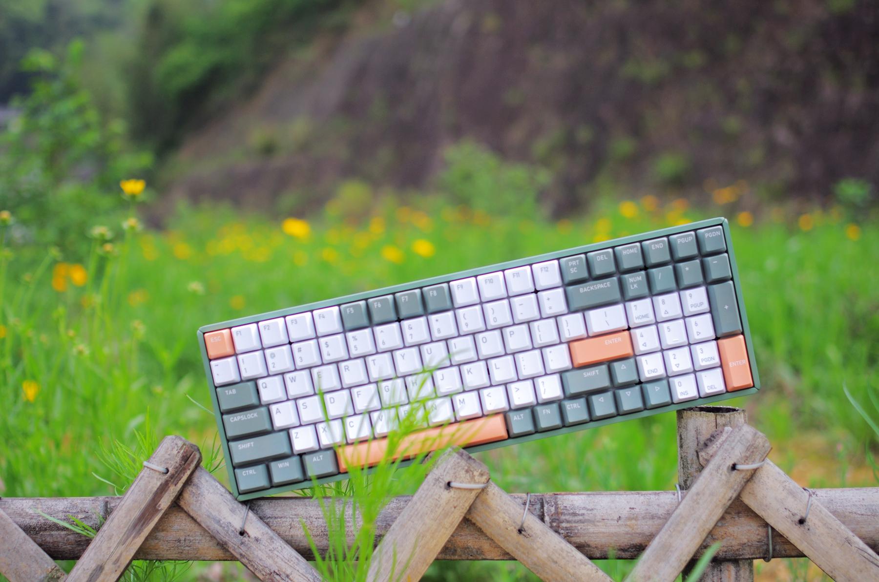 机械键盘|颜值、体积和数字区我全都有,IQUNIX F96 牛油果 机械键盘