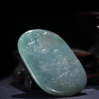 翡翠|老翡翠吹箫引凤配牌