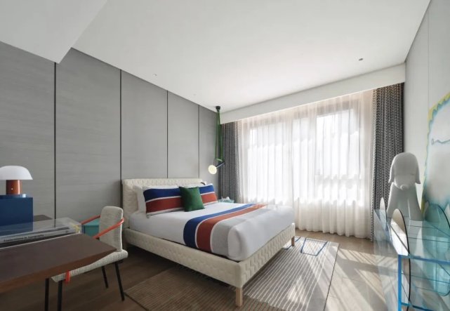 130平清新简约风三居室,绿色的高级应用!