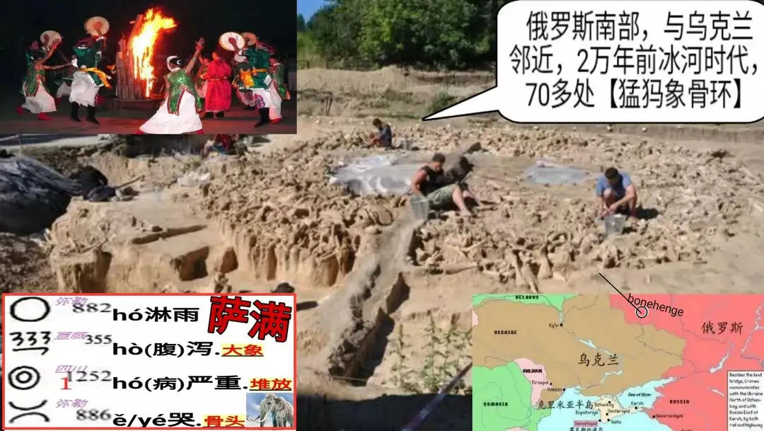 剽悍俄罗斯古人：杀死几千猛犸象，用它们骨头摆成圆环，2万年前