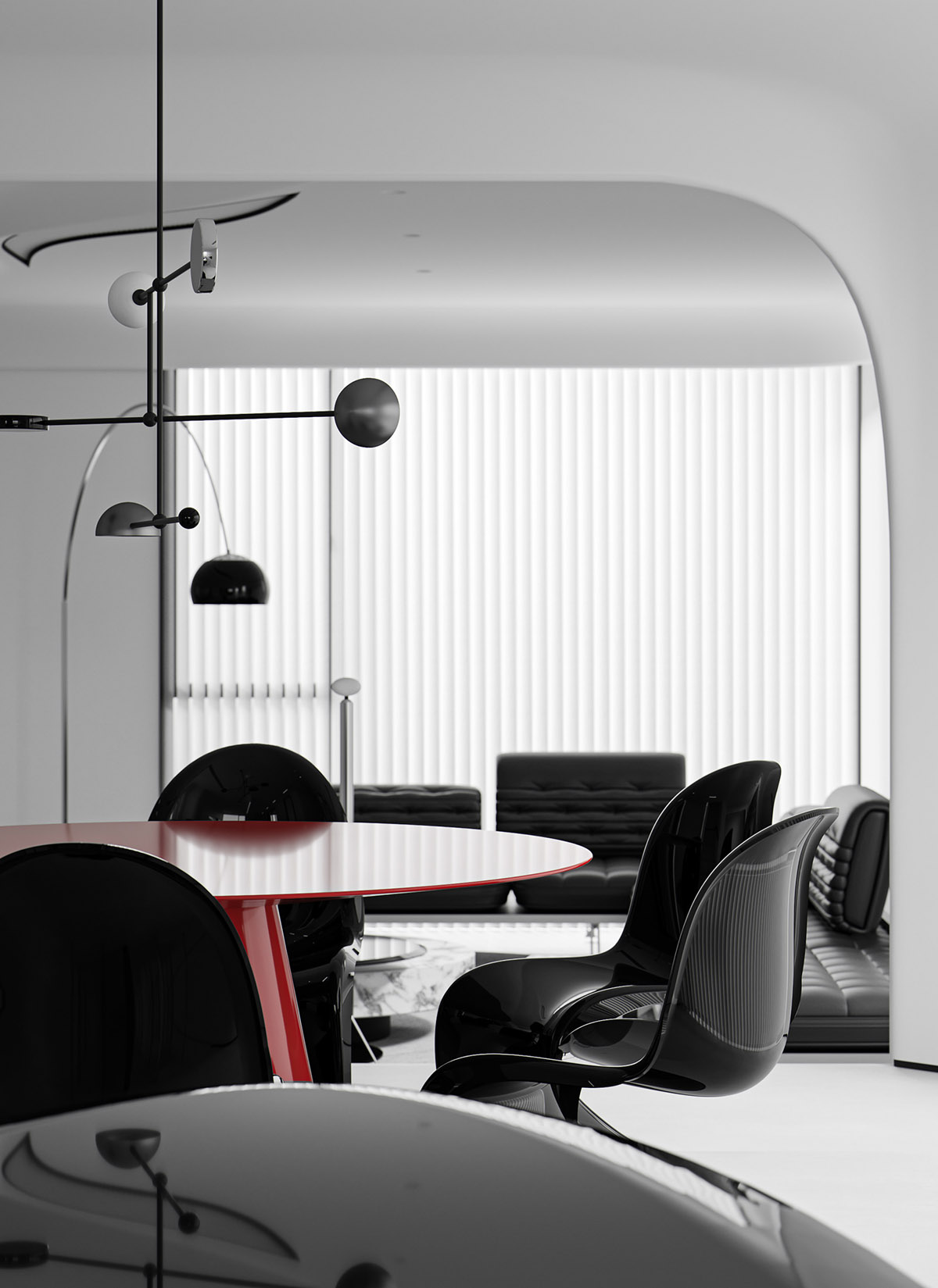 绿色和红色装饰元素融合在一起的现代气息（一）