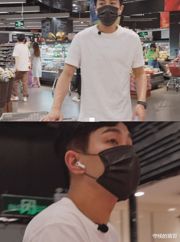 刘恺威|刘恺威逛超市太低调，身穿白色T恤，手臂壮实身材让人流口水