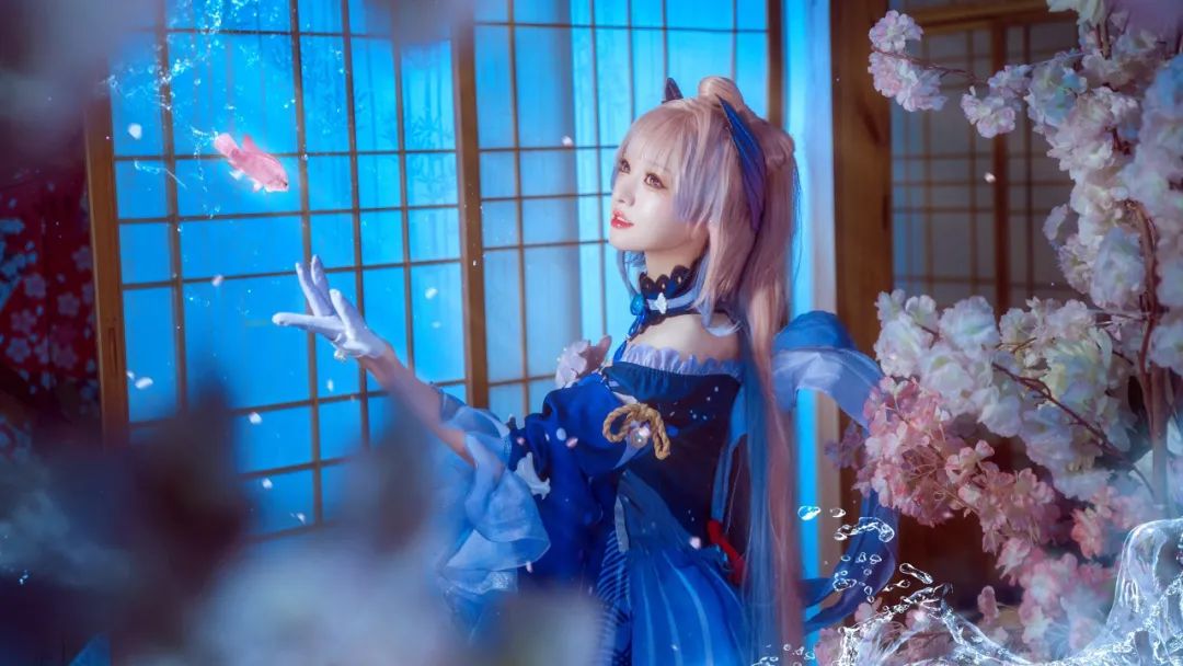|cos:原神珊瑚宫心海cos正片@溢灯灯