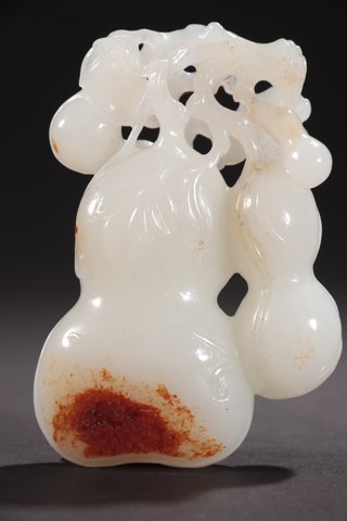 葫芦|清代-和田玉籽料多子多福葫芦挂件