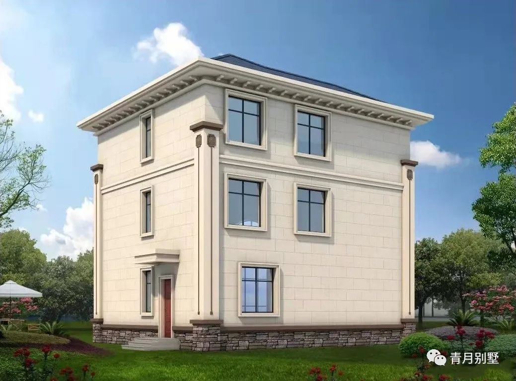 11.5×9.7米三层小别墅,农村自建房新款,盖房建议收藏