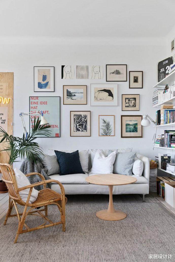 65平米简约北欧风新房完工,第一次看到木质玻璃门隔断,实用好看