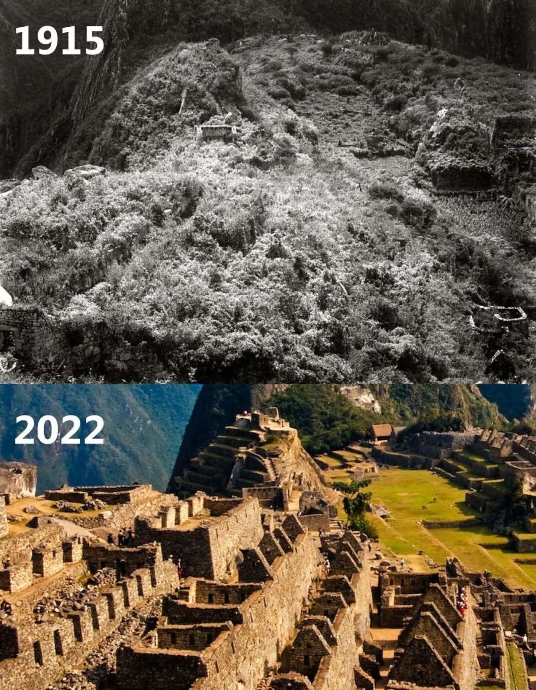 古镇|一组活久见的今昔对比照：世界著名景点100年前是什么样子？