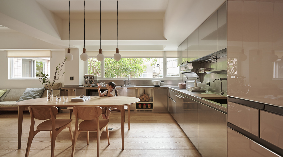 4房2厅空中瑜伽空间设计,让你尽情呈现「家」该有的本质样貌