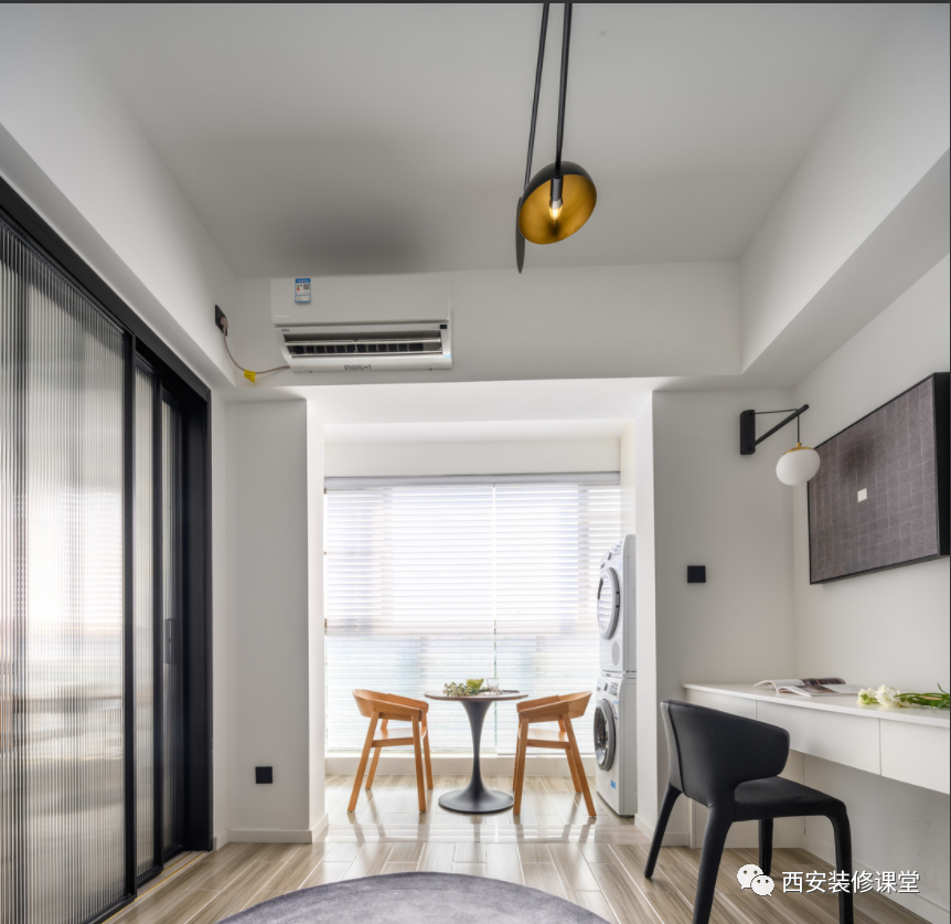 50m2一室一厅拆除墙体,牺牲客厅成就书房