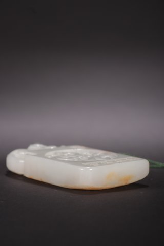 |旧藏-和田玉龙纹兽钮挂牌