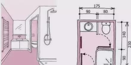 日本3-9㎡卫浴间9款布局,被万人膜拜!利用率高不说,设计还人性