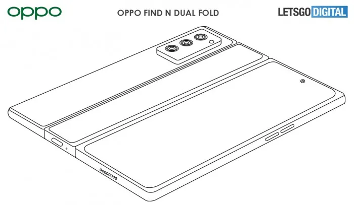 OPPO|有技术就是任性!OPPO双铰链折叠屏手机曝光,后置镜头能翻转使用