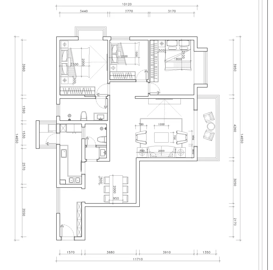 【鲁班装饰】玉泽苑126㎡简中式,独特之美