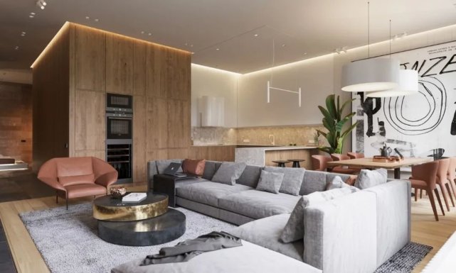 90平三室两厅装修 原感自然的温暖