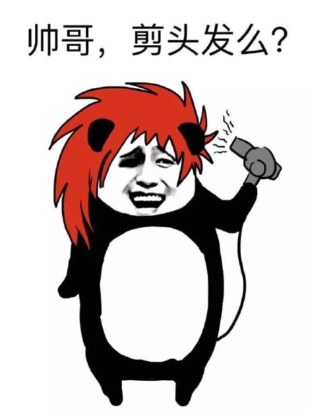 表情包 剪头发【金馆长表情包】