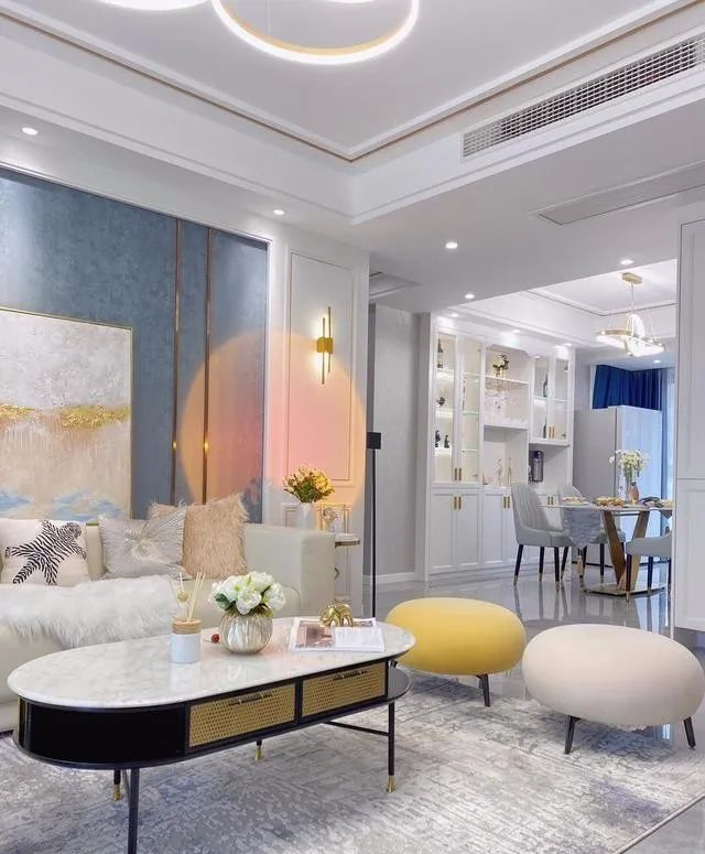 晒晒她家97平轻奢风,全屋充满生活气息,光一个客厅就人见人夸