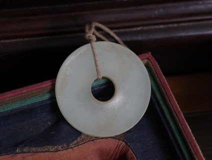 和田玉籽料|舊藏和田玉籽料“平安扣”挂件