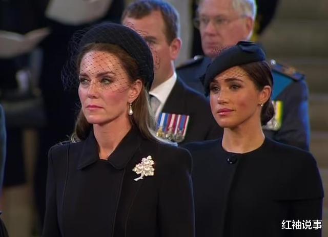 威廉|41岁梅根在国葬上出丑:突然下跪惊呆众人,凯特与威廉扭头就走