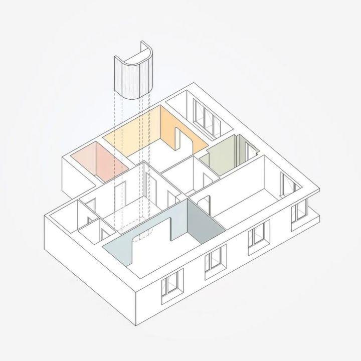 汉杰枫尚100平米现代简约-低饱和度的绿色留住春天