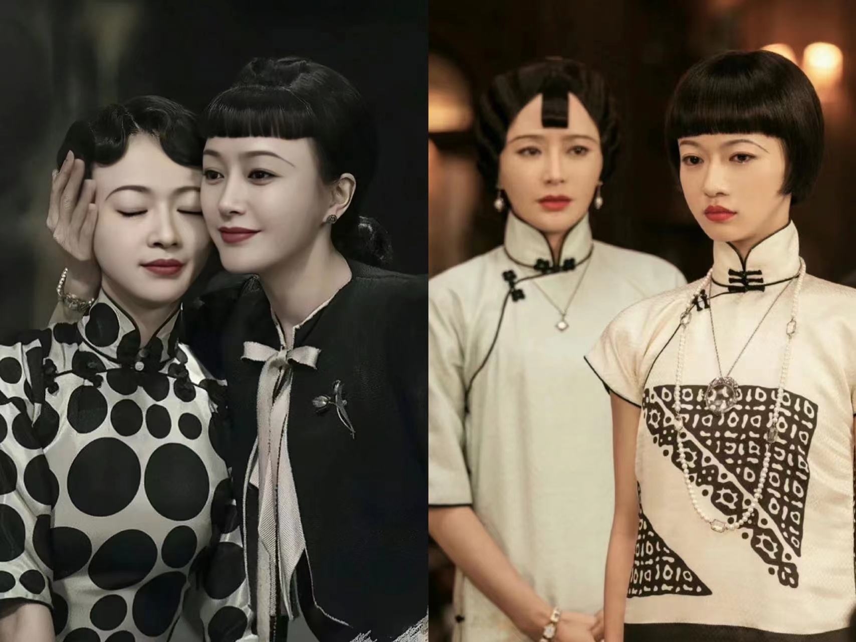 于正|于正《传家》民国造型火了，旗袍古典时髦，网友却说：眉毛真怪异