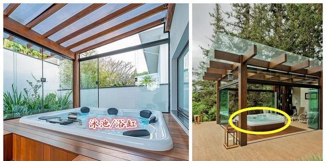 冲着露台买房是明智的，顶部搭廊架下方享受5大功能区，生活惬意