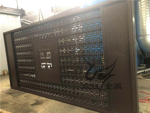 户外中式不锈钢景墙 园林景观中式不锈钢景墙