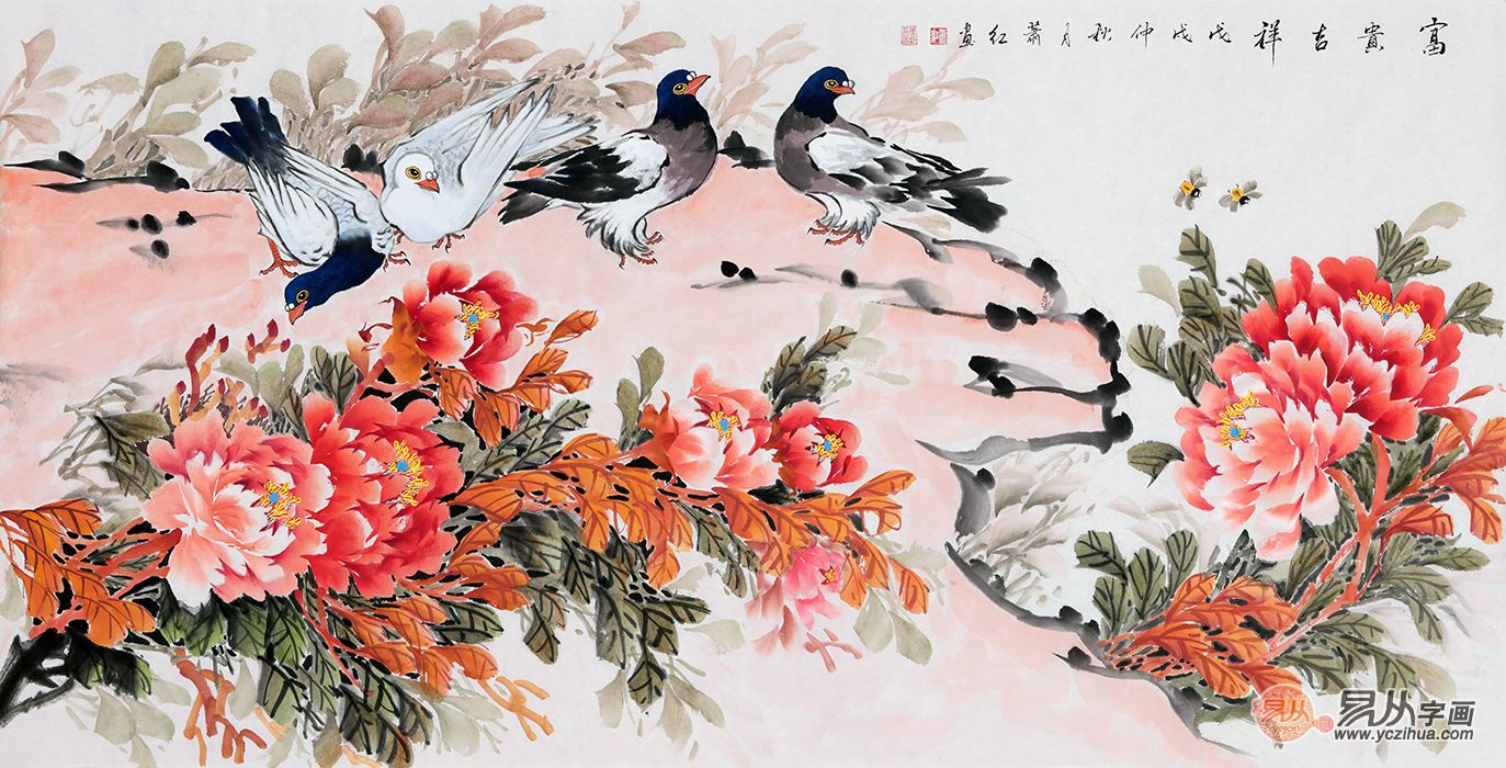 客厅中式装饰画之花鸟画,这5款超正,让家美出与众不同