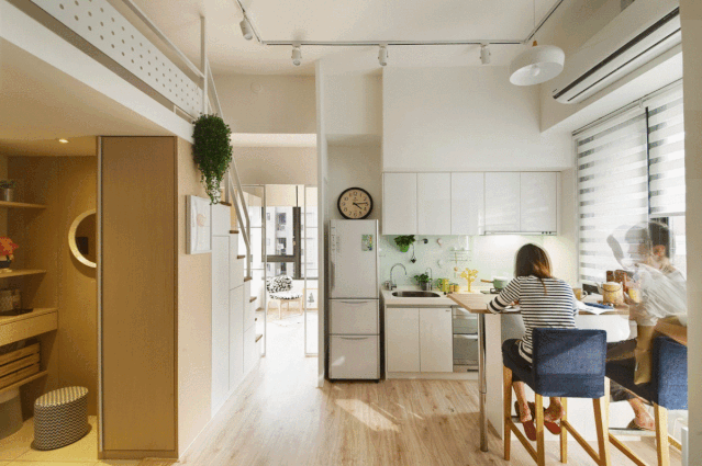 同样是50㎡,她家却能做两居室,还有衣帽间和化妆间,真羡慕!