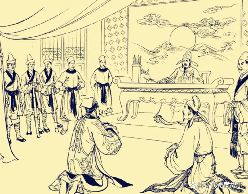 故事:林中发现男尸,村民顺着血脚印抓捕樵夫,幼童送饭引出真凶