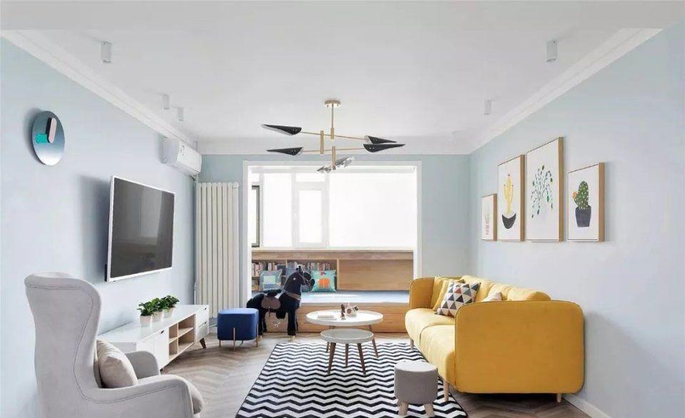 81㎡异形两居装出2个卫生间,格局配色都挑不出毛病,不信你看看