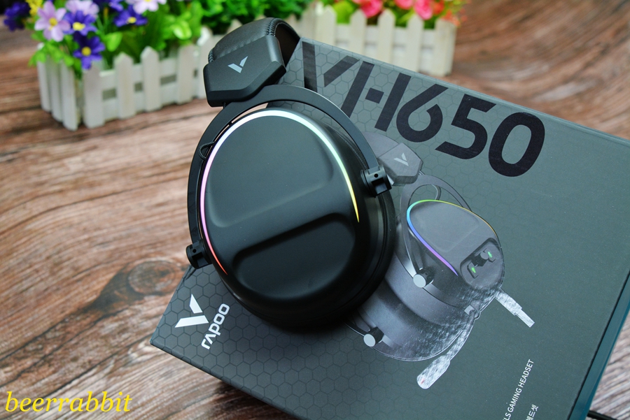 雷柏|加厚耳罩 一键开关--雷柏VH650虚拟7.1声道RGB游戏耳机评测