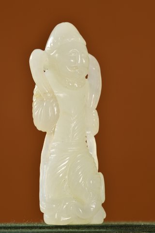 |晚清 和田玉罗汉雕件