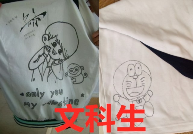 美术|初中生“手绘校服”走红，文科生尽显低调，美术生却令人惊艳