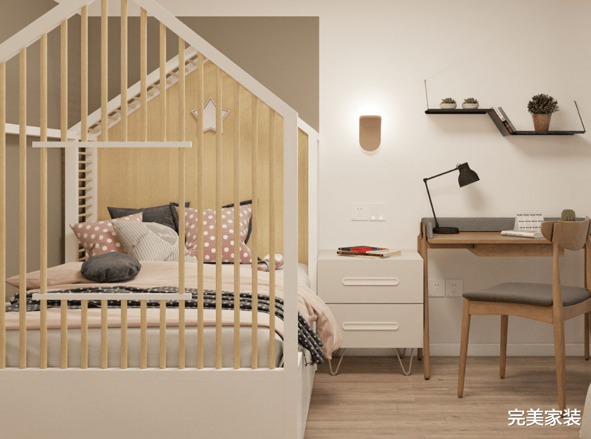 巧妙把两居变三居，还有孩子的私密玩耍区，彼此都能相互照应