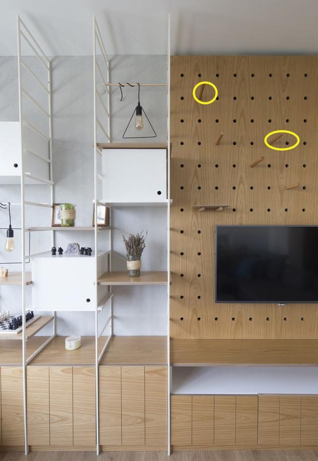 跳出舒适圈，要打造颜值+实用并存的客厅，我选弧形洞洞板电视墙