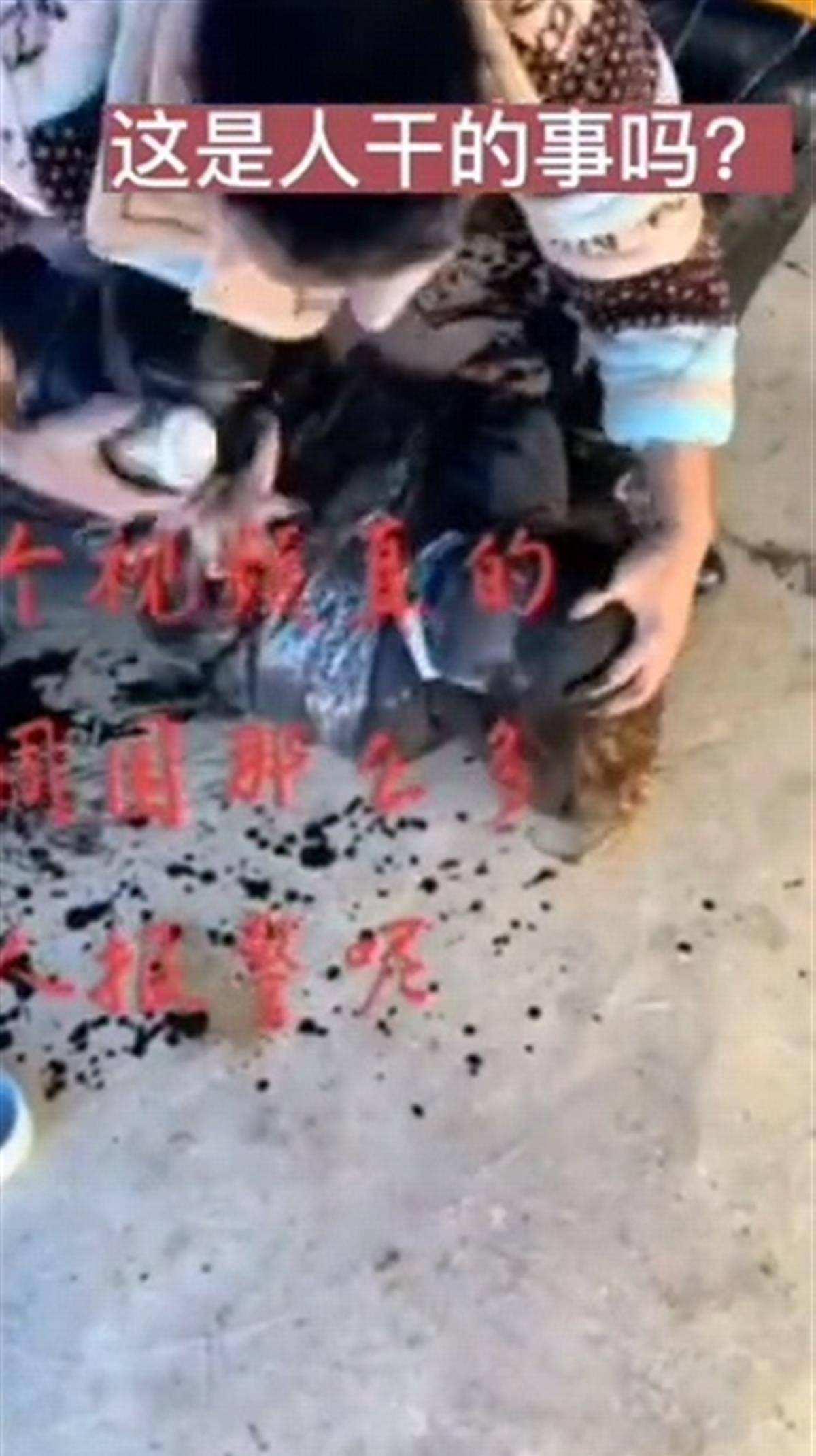 女子被绑又被浇墨汁系自导自演行为,视频拍摄不能没有下线