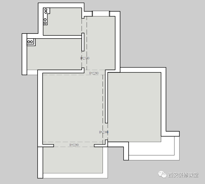 50m2一室一厅拆除墙体,牺牲客厅成就书房