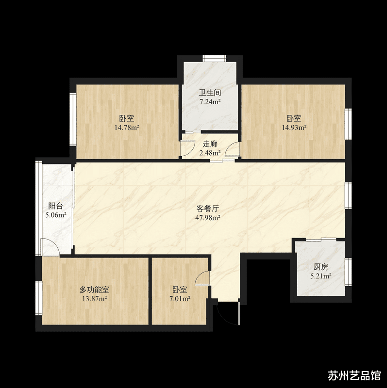 116㎡新中式风格案例,清新优雅