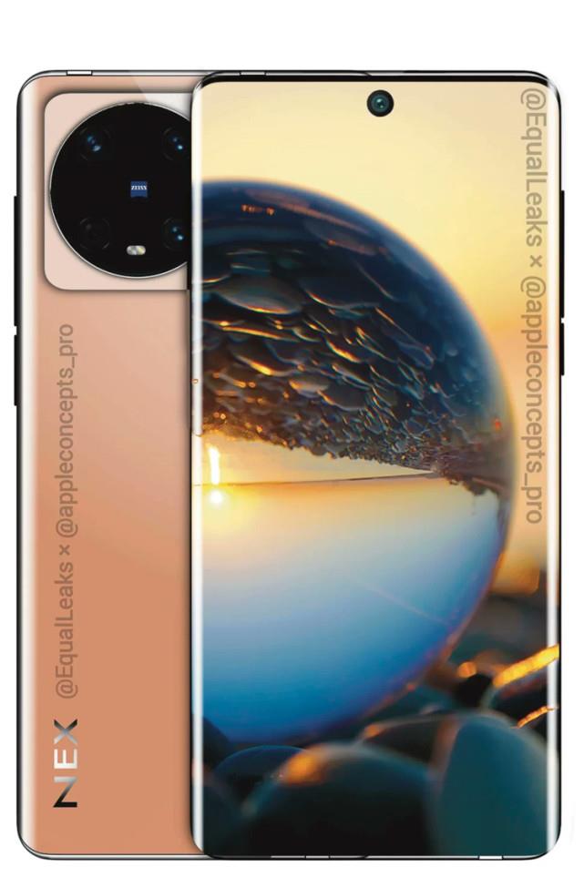 vivo NEX|疑似vivo NEX5系列高清渲染图曝光 7英寸双曲面大屏+蔡司影像系统