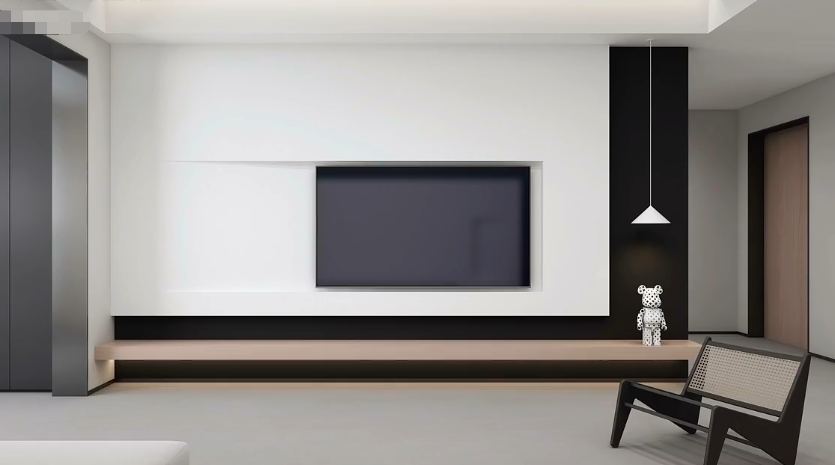 极简的电视、沙发背景墙设计分享。建议收藏！