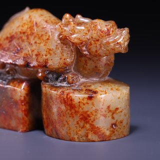 和田玉籽料|和田玉籽料龟钮印章