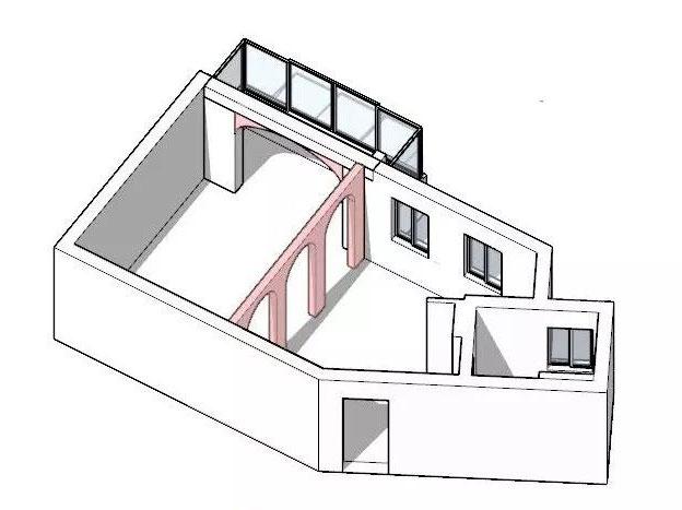 37㎡法式小宅，卧室做拱门造型，阳台还有大浴缸，漂亮极了！