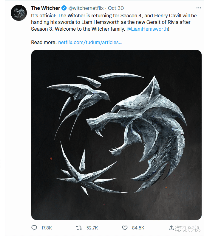 亨利·卡维尔|超人有点忙！《猎魔人》第四季官宣，亨利·卡维尔离开剧组