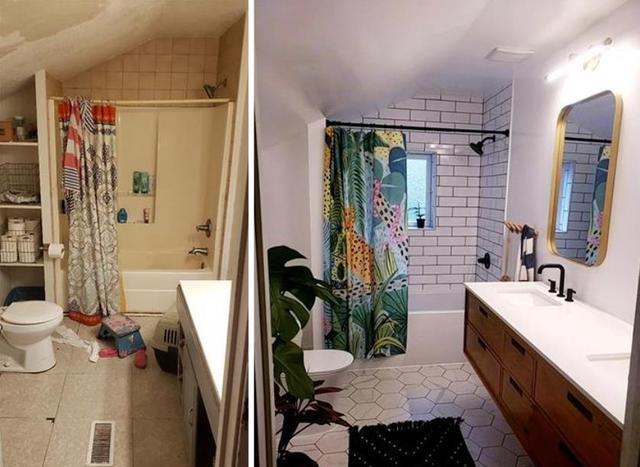 外国网友分享一波令人惊叹的家居改造对比图,看得人都手痒了!